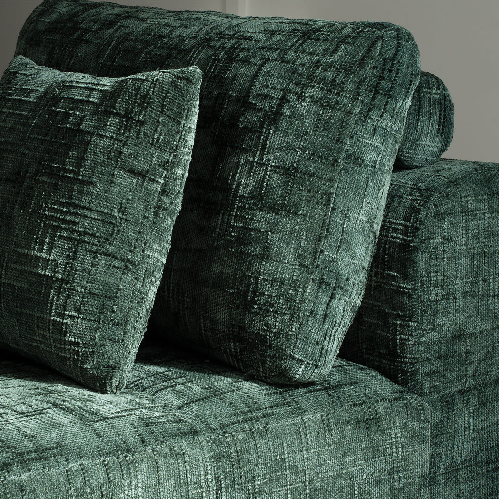 109" Green Boneless Couch