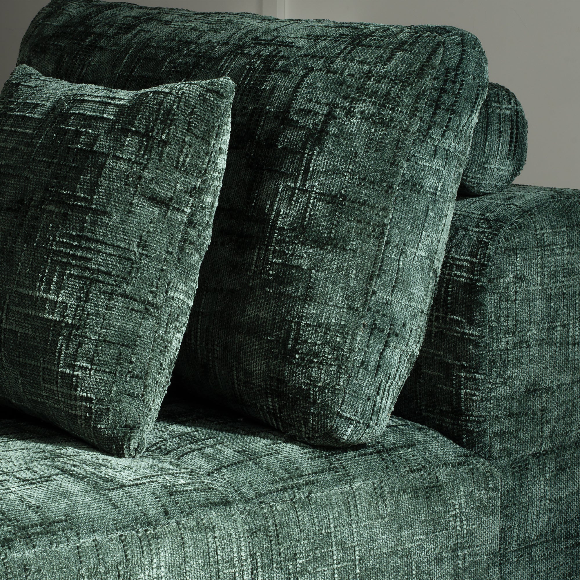 109" Green Boneless Couch