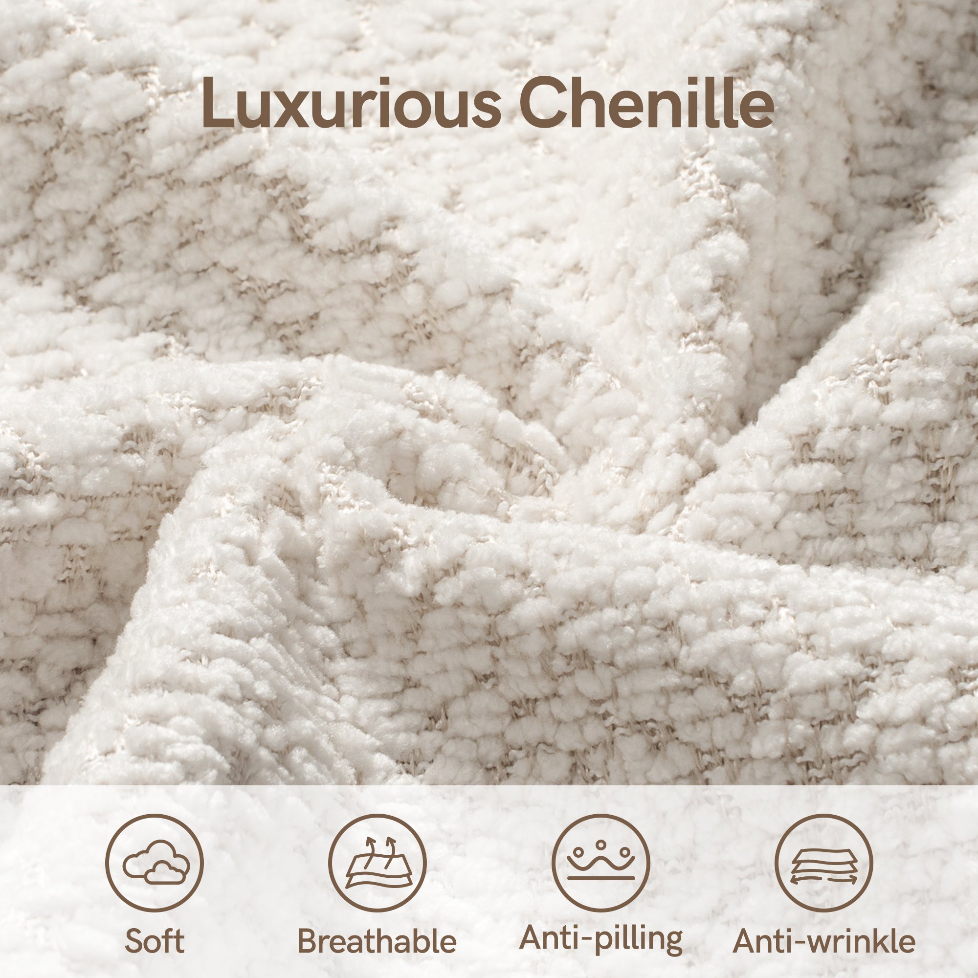 114" White Boneless Couch