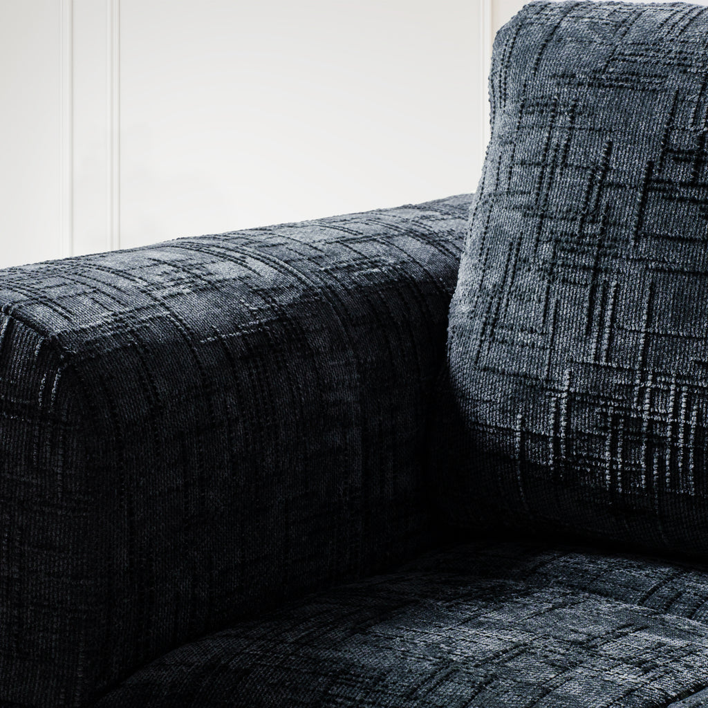 109" Blue Boneless Couch